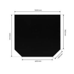 Funkenschutzplatte Stahl Sechseck -Napoleon Magasin 1050003 funkenschutzplatte kamin stahl sechseck3