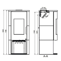 Kaminofen Wamsler Vitus Schwarz -Napoleon Magasin 1110200 kaminofen wamsler vitus schwarz3