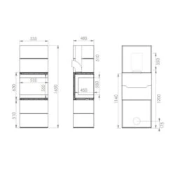 Kaminofen A.caminetti Scandinavian 50 BH -Napoleon Magasin 1112308 kaminofen scandinavian 50 bh4