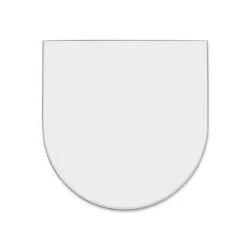 Funkenschutzplatte Glas Rundbogen