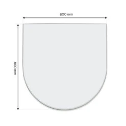 Funkenschutzplatte Glas Rundbogen -Napoleon Magasin 1940009 funkenschutzplatte glas rundbogen6