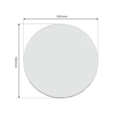 Funkenschutzplatte Glas Kreis -Napoleon Magasin 1940023 funkenschutzplatte glas kreis 1100 mm x 1100 mm6