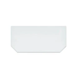 Funkenschutzplatte Glas Vorlegeplatte Sechseck 100 X 50 X 0,6 Cm