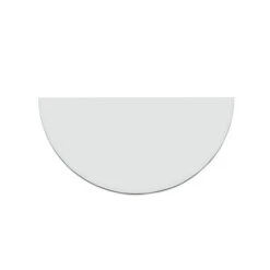 Funkenschutzplatte Glas Halbkreis 55 X 90 X 0,6 Cm