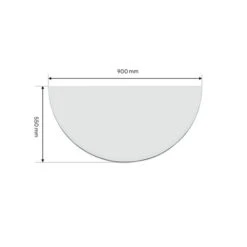 Funkenschutzplatte Glas Halbkreis 55 X 90 X 0,6 Cm -Napoleon Magasin 1940150 funkenschutzplatte glas halbkreis 55 x 90 x 0 6 cm5