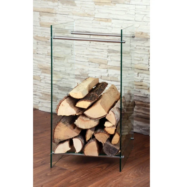 Kaminholzregal Glas 3 Kaminholzregal Glas