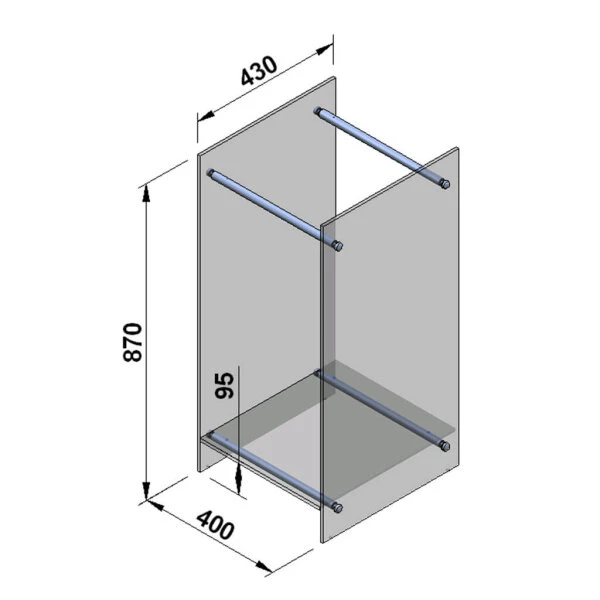 Kaminholzregal Glas 4 Kaminholzregal Glas – Image 2