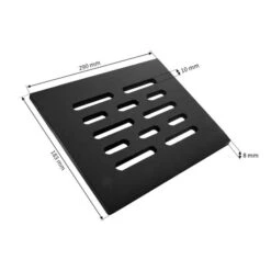 Stahlrost-Brennraumrost 7" X 11" Oder 18 X 29 Cm Schwarz -Napoleon Magasin 1980085 stahlrost brennraumrost schwarz 18 29 cm3