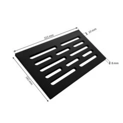 Stahlrost-Brennraumrost 7" X 12" Oder 18 X 31,5 Cm Schwarz -Napoleon Magasin 1980086 stahlrost brennraumrost schwarz 18 31 cm3