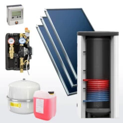 7,5 M² Solarthermie Flachkollektor Paket -Napoleon Magasin 4200011 7 5qm solarthermie paket3