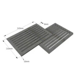 Gussrost-Brennraumrost 8" X 12" Oder 21 X 32 Cm -Napoleon Magasin ofenrost 21 32 gussrost ascherost ersatzrost4