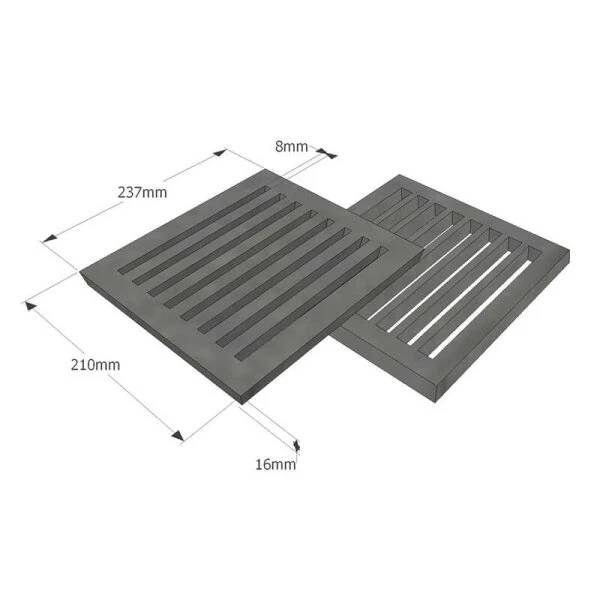 Gussrost-Brennraumrost 8" X 9" Oder 21 X 24 Cm 6 Gussrost-Brennraumrost 8" X 9" Oder 21 X 24 Cm – Image 4