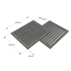 Gussrost-Brennraumrost 10" X 12" Oder 26 X 32 Cm -Napoleon Magasin ofenrost brennraumrost gussrost 26 32 ascherost ersatzrost3