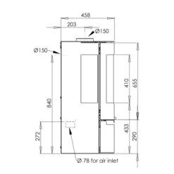 Kaminofen Aduro 9 Air Schwarz -Napoleon Magasin runder kaminofen aduro 9 air externe zuluft 6 kw kohleofen schwedenofen10