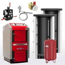 Holzvergaser Atmos GS25 Komplett-Set